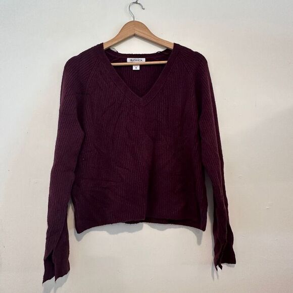 Athleta Felicity Cozy Oversized Long Sleeve Sweater Spiced Size Extra Small - Picture 2 of 5